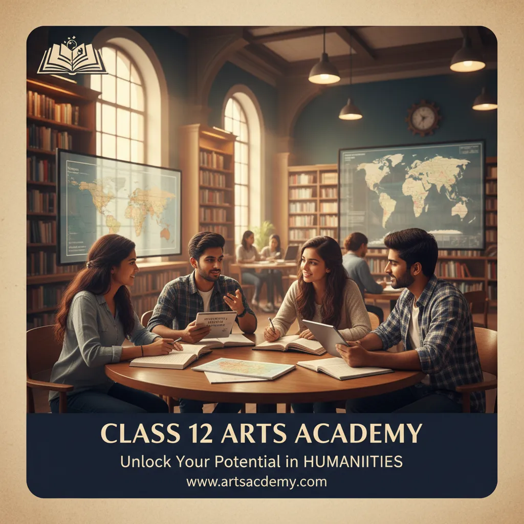 Class 12 Arts Course Image for Coaching Institutes | Humanities Stream Banner