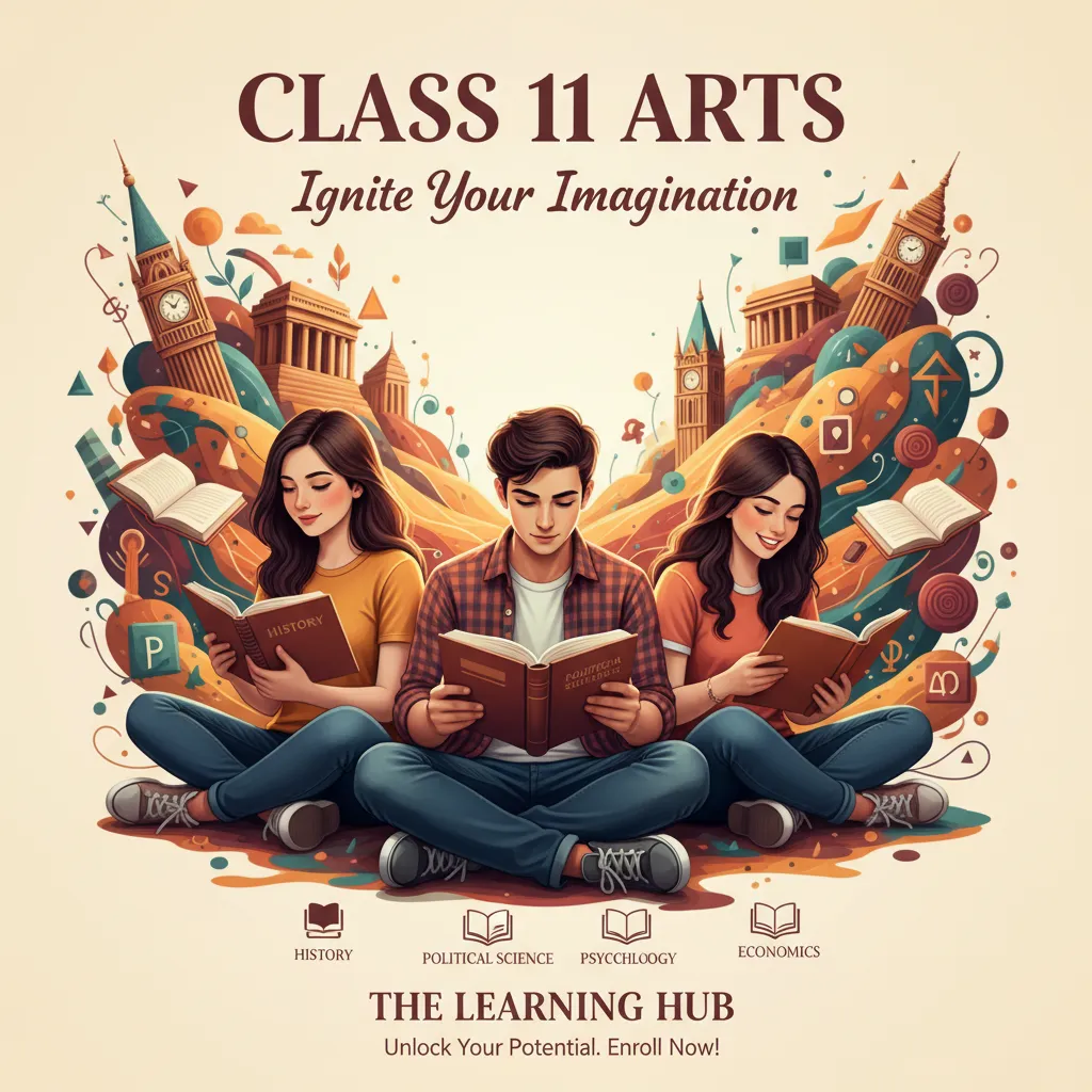 Class 11 Arts Course Image for Coaching Institute | Humanities Stream Banner